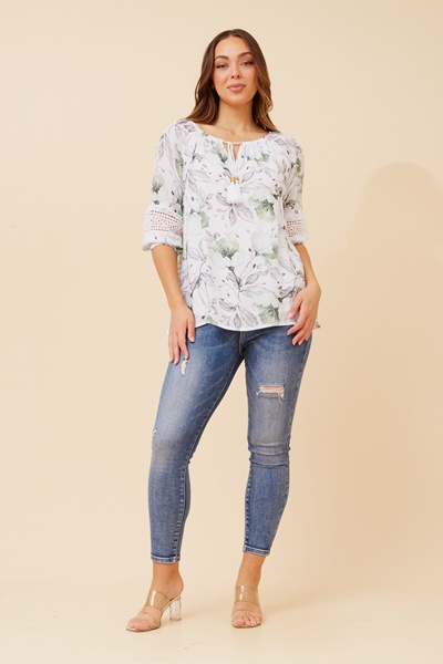 ANDREA FLORAL TOP