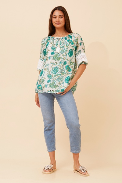 ANDREA FLORAL TOP