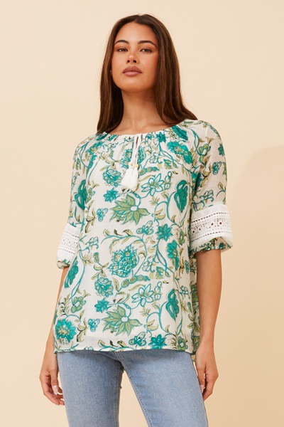 ANDREA FLORAL TOP