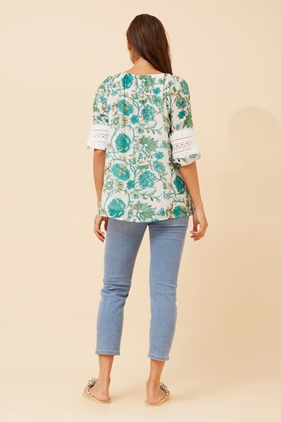 ANDREA FLORAL TOP