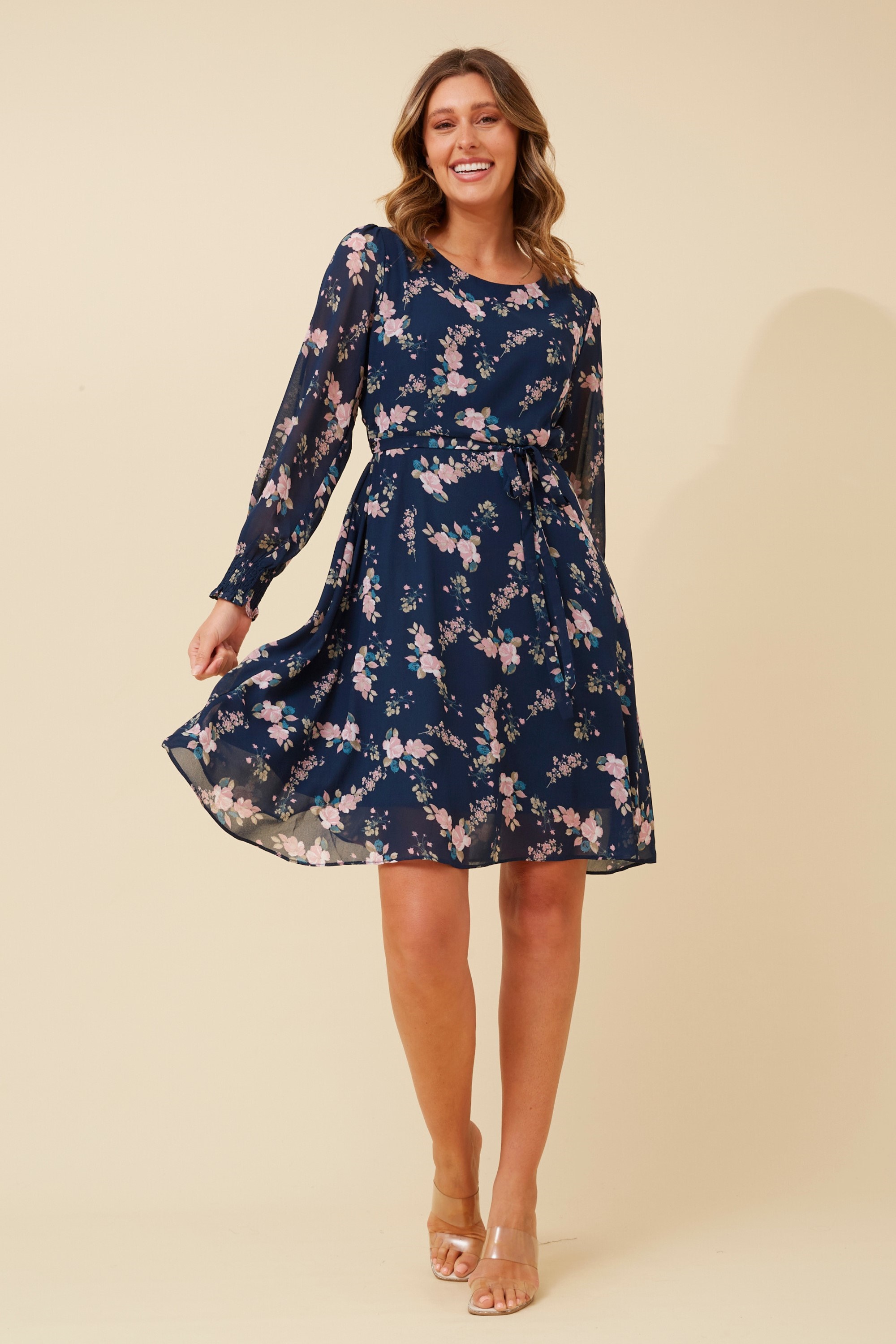 ANESSA FLORAL SHORT DRESS