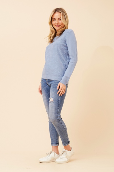ANGIE PEARL EMBELLISHED KNIT JUMPER