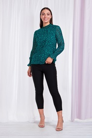 ANIMAL PRINT BLOUSE