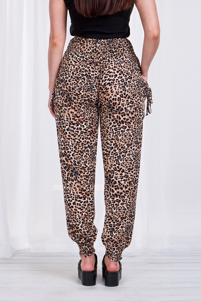 ANIMAL PRINT HAREM PANTS