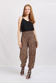 ANIMAL PRINT HAREM PANTS