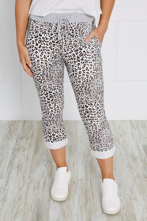 ANIMAL PRINT JOGGER PANTS ANIMAL PRINT JOGGER PANTS