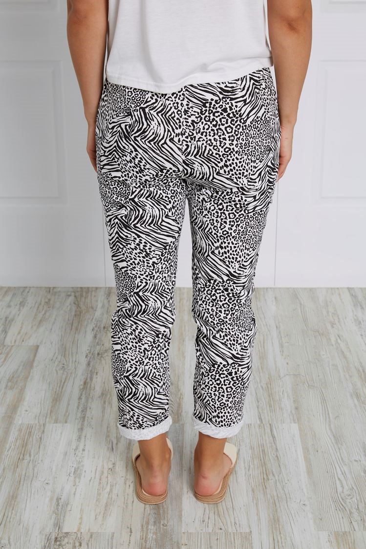 ANIMAL PRINT JOGGER PANTS | FEMME 