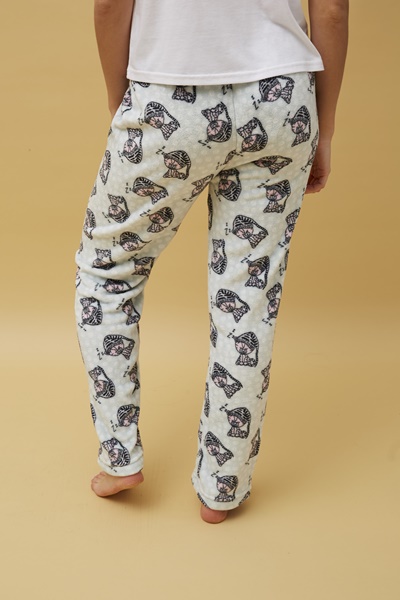 ANIMAL PRINT PLUSH PYJAMA PANTS | FEMME 