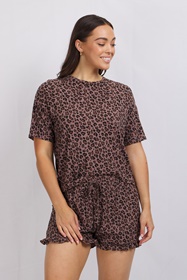 Animal Print Short Leisure Set