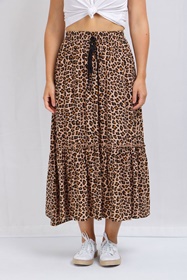 Animal print skirt