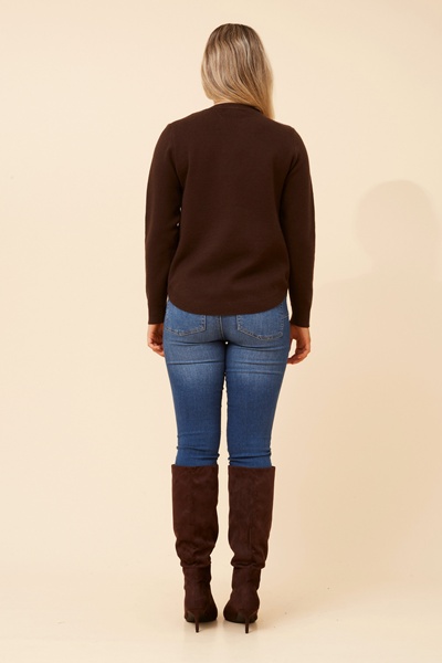 ANITA  COLOUR BLOCK KNIT PULLOVER