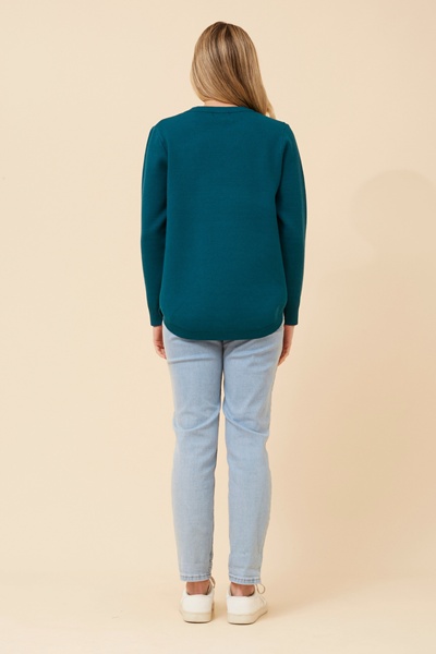 ANITA FLORAL EMBROIDERED PULLOVER