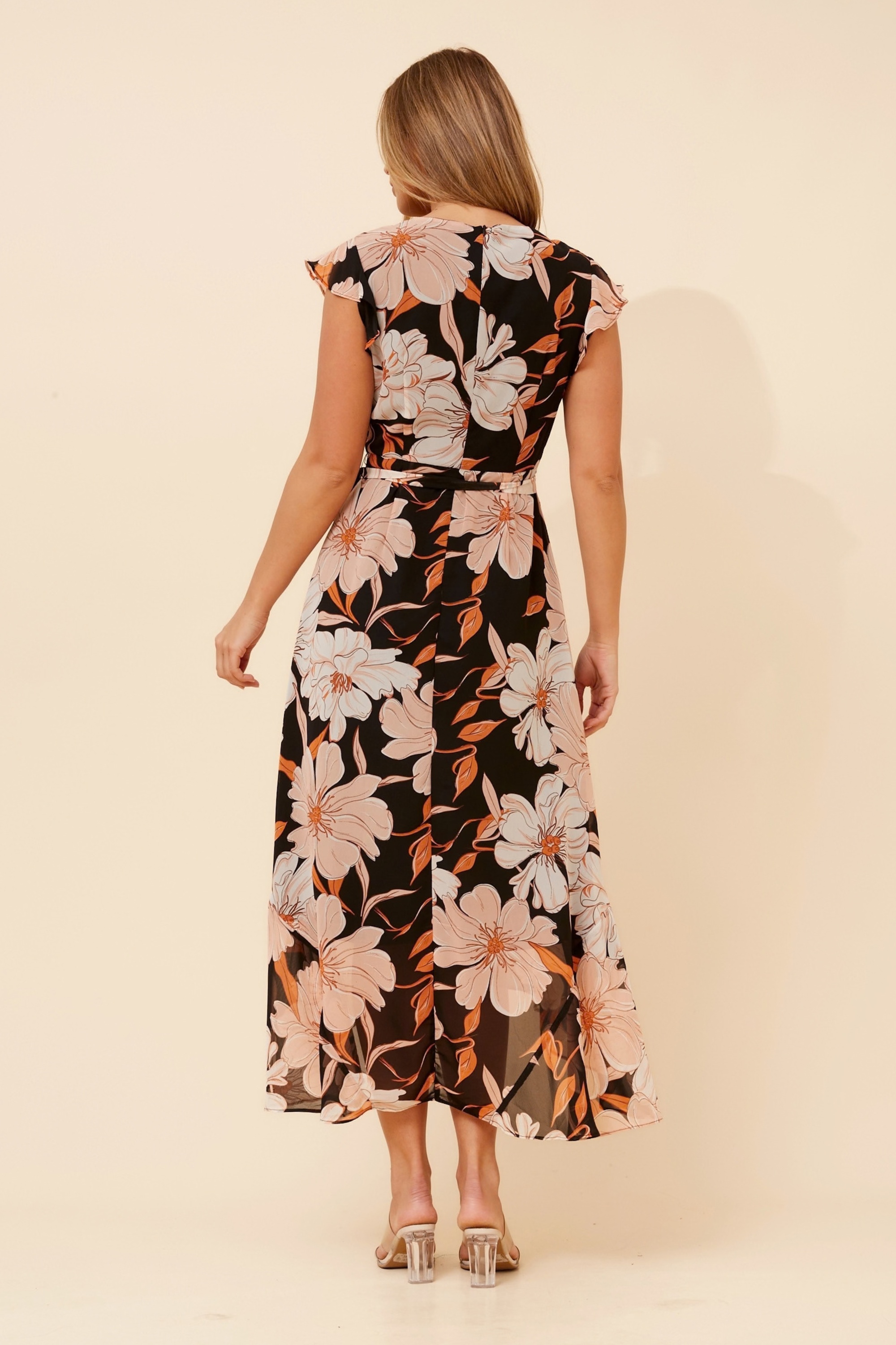 ANNEKA FLORAL WRAP DRESS