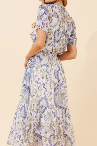 ANTIKA PAISLEY PRINT MIDI DRESS