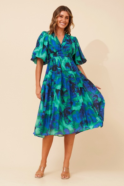 ANUSHKA ABSTRACT PRINT DRESS