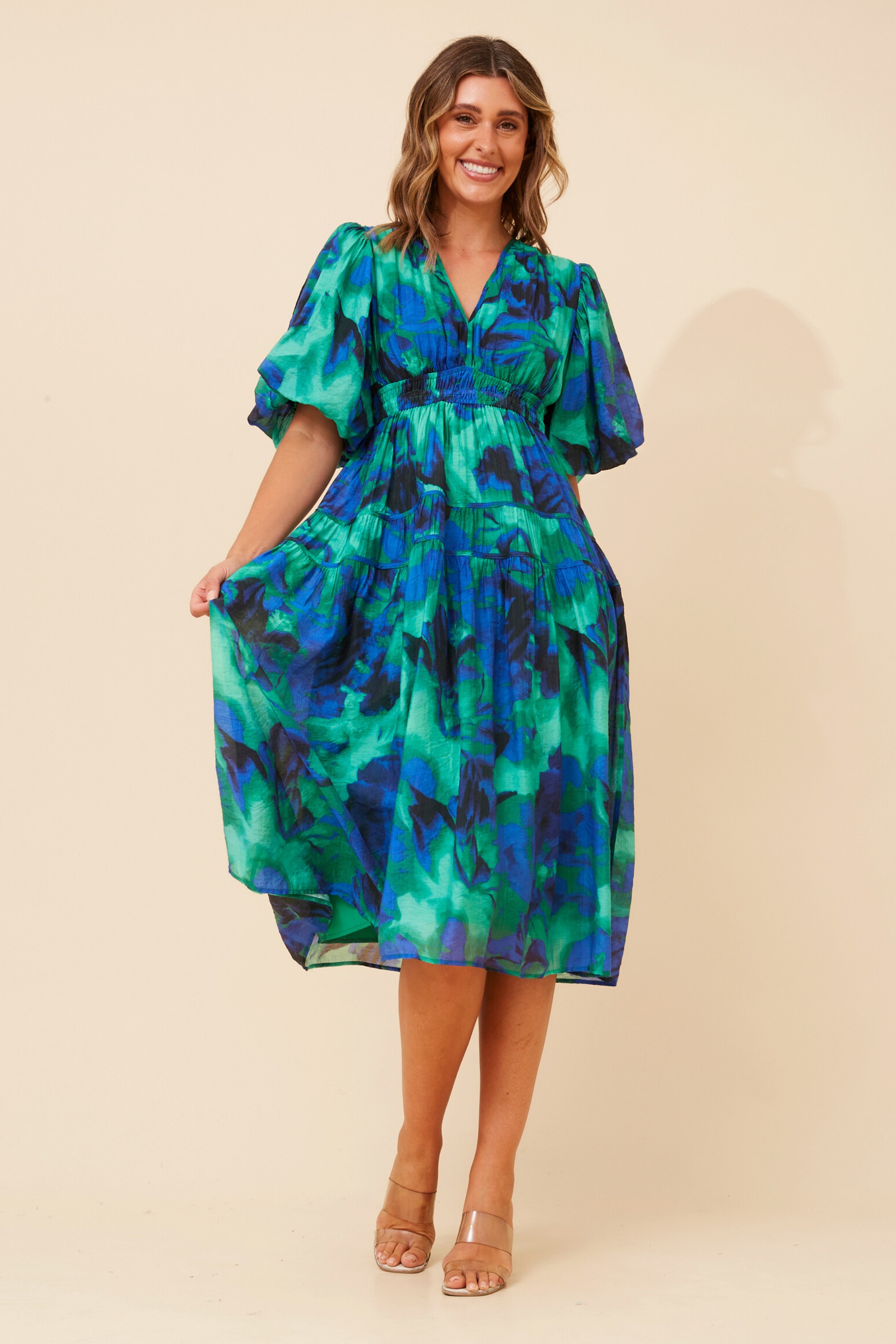 ANUSHKA ABSTRACT PRINT DRESS
