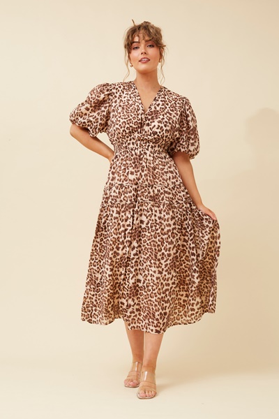 ANUSHKA ANIMAL PRINT DRESS