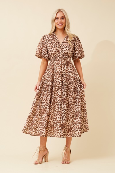 ANUSHKA ANIMAL PRINT DRESS