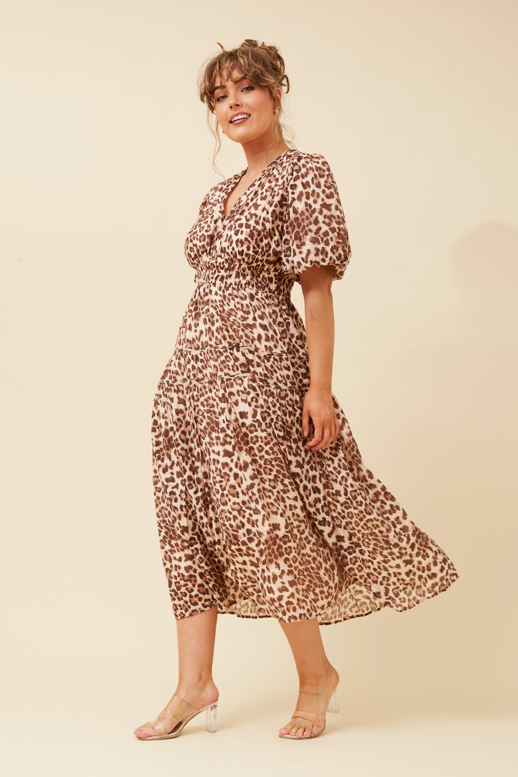 ANUSHKA ANIMAL PRINT DRESS