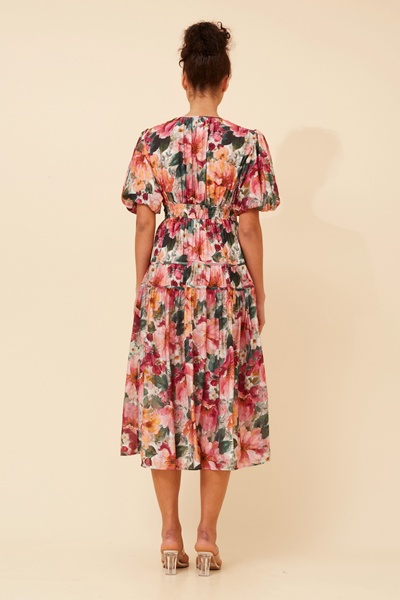 ANUSHKA FLORAL MIDI DRESS