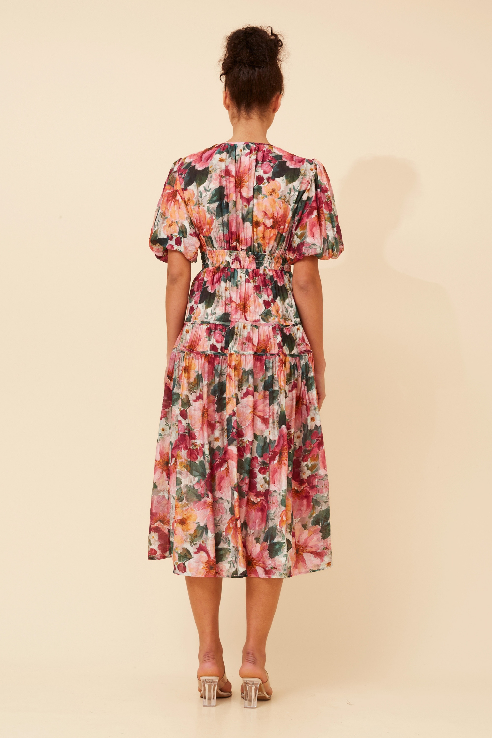 ANUSHKA FLORAL MIDI DRESS