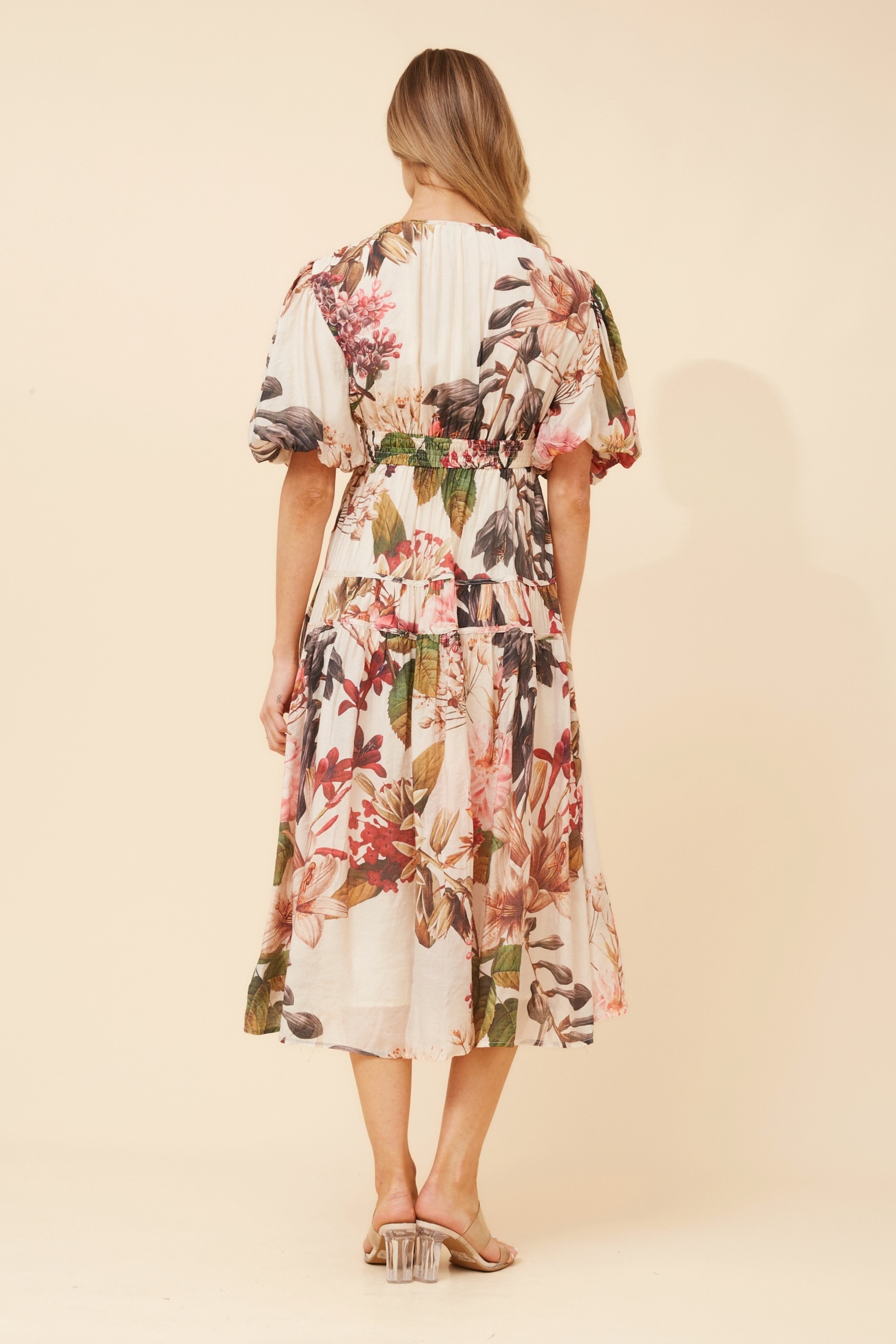 ANUSHKA FLORAL MIDI DRESS