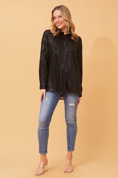 ANYA SEQUIN SHIRT