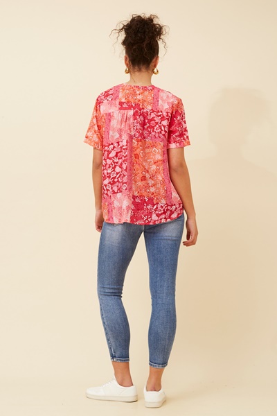 ARCHANA PATCHWORK PRINT TOP