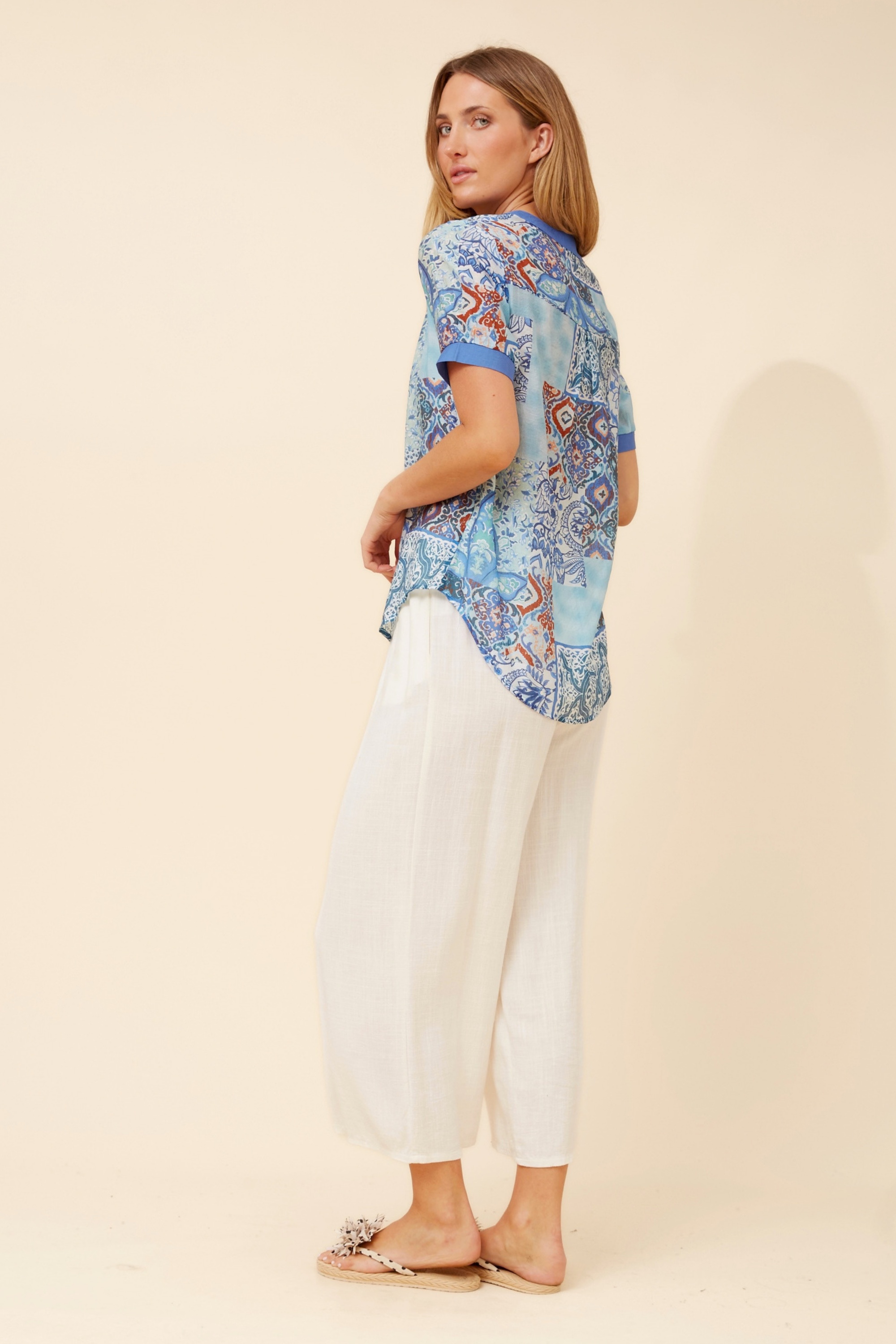 ARCHELLE ABSTRACT PRINT TOP