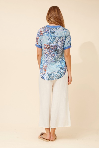 ARCHELLE ABSTRACT PRINT TOP
