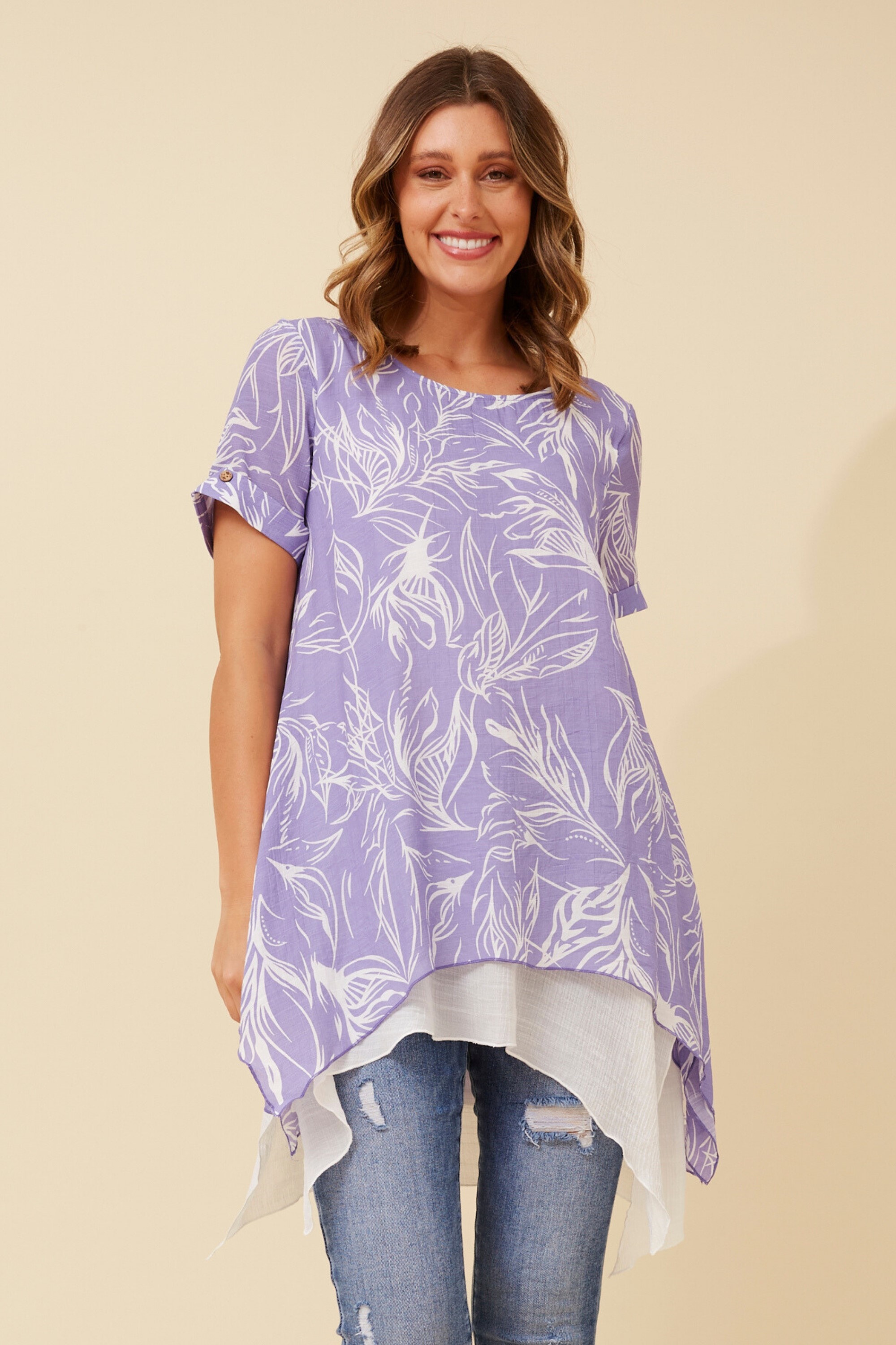 ARIANA DOUBLE LAYER TUNIC TOP