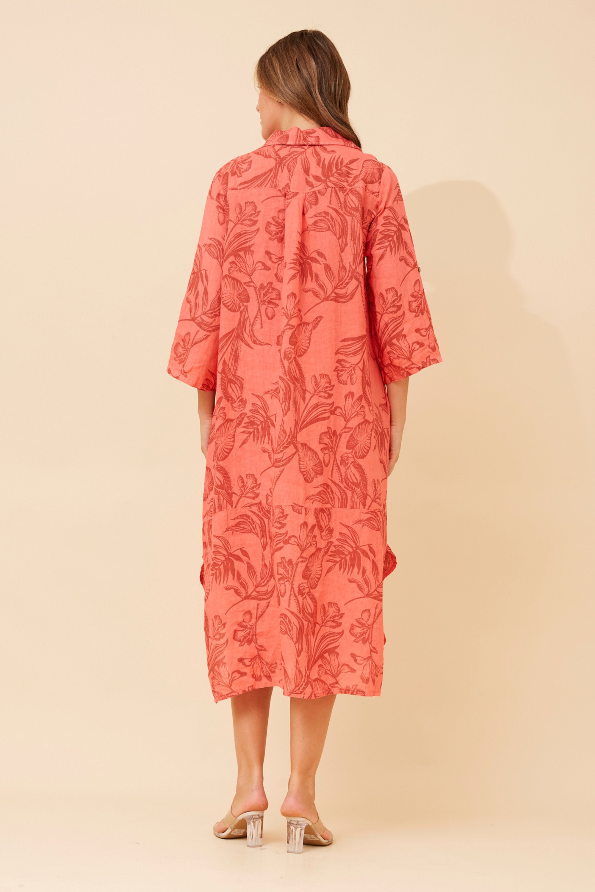 ARLENA LINEN BLEND DRESS