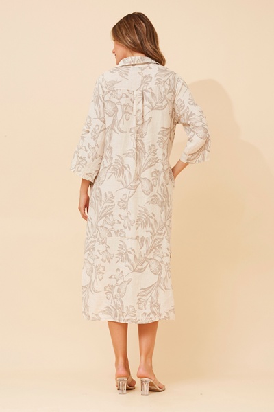 ARLENA LINEN BLEND DRESS