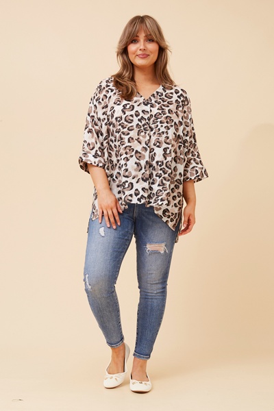 ASHER ANIMAL PRINT TOP