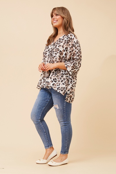 ASHER ANIMAL PRINT TOP