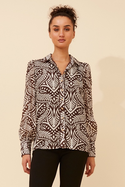 ASILIA ABSTRACT PRINT BLOUSE