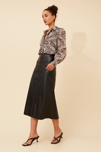 ASILIA ABSTRACT PRINT BLOUSE