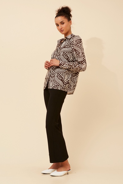 ASILIA ABSTRACT PRINT BLOUSE