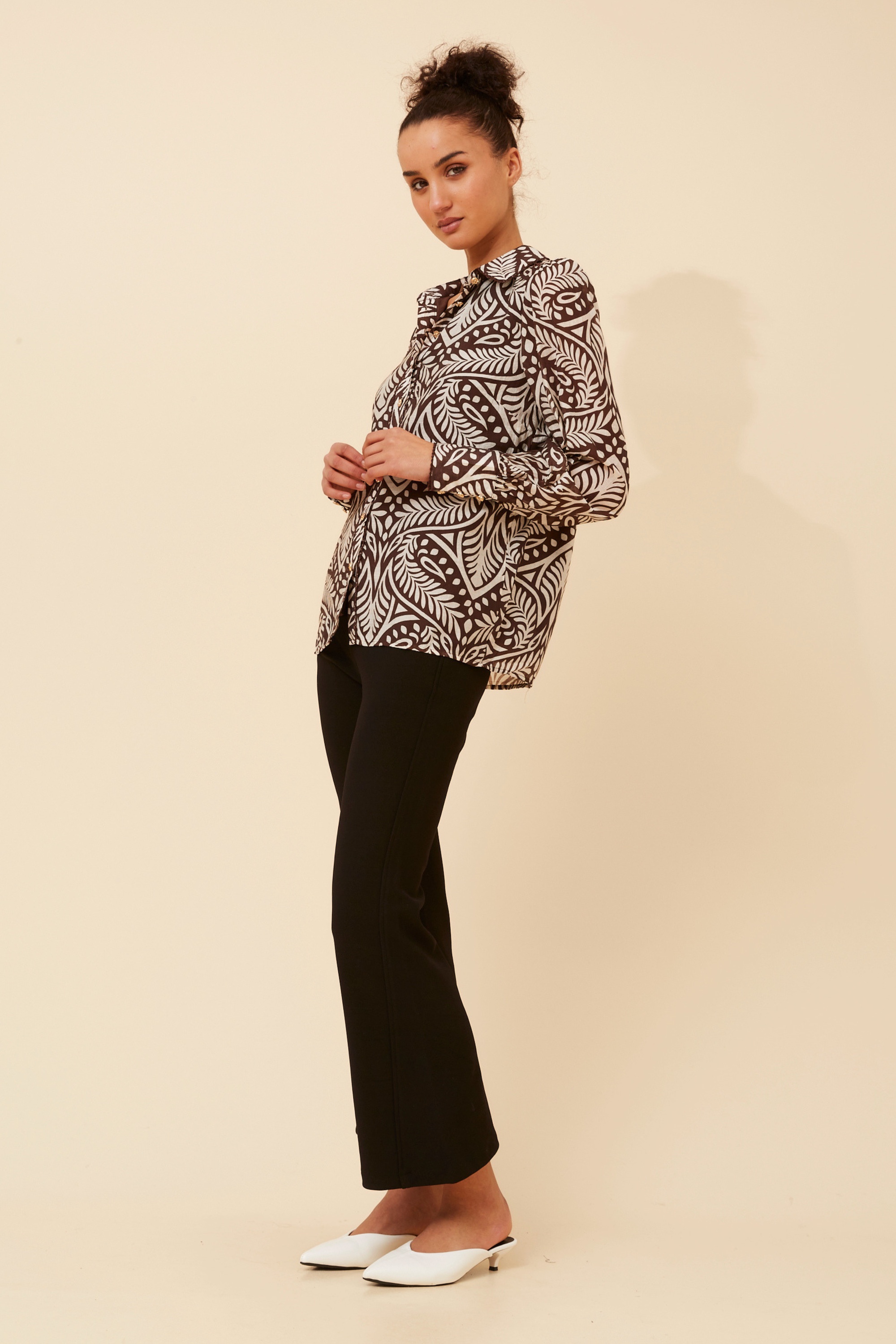 ASILIA ABSTRACT PRINT BLOUSE