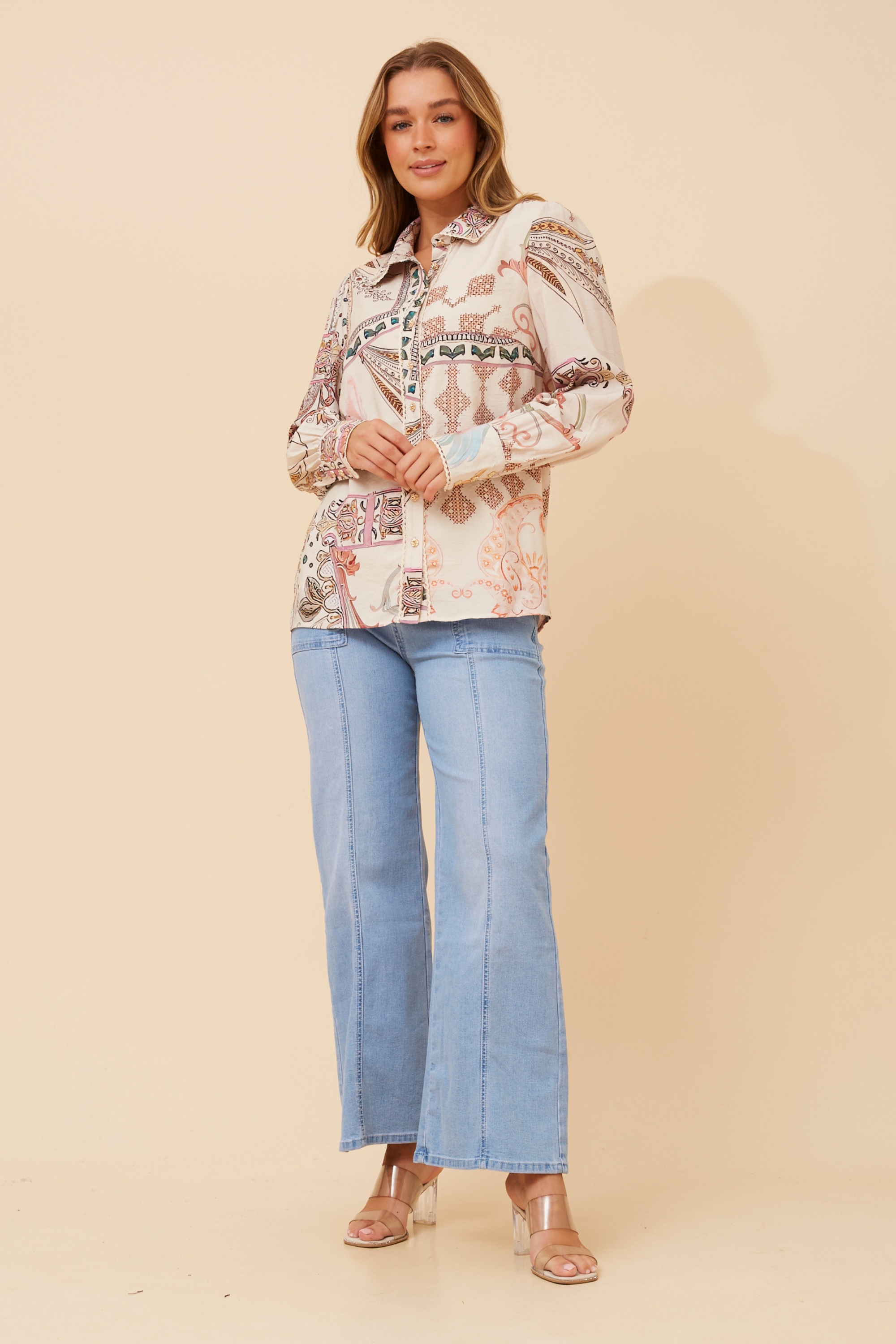 ASILIA ABSTRACT PRINT SHIRT