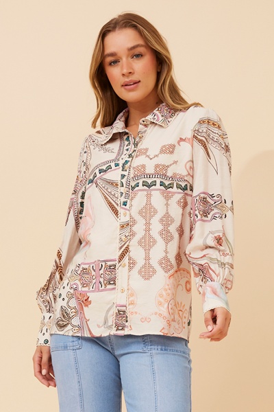 ASILIA ABSTRACT PRINT SHIRT