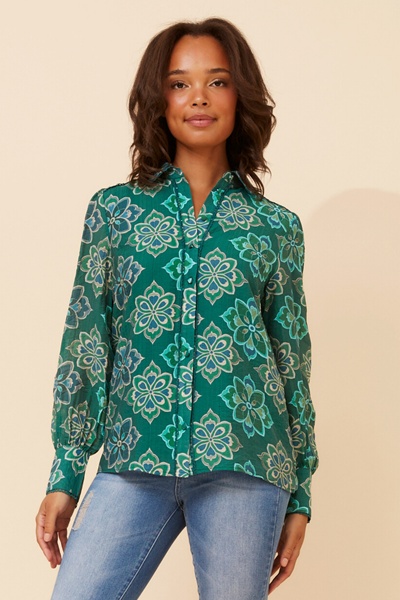 ASILIA TILE PRINT SHIRT