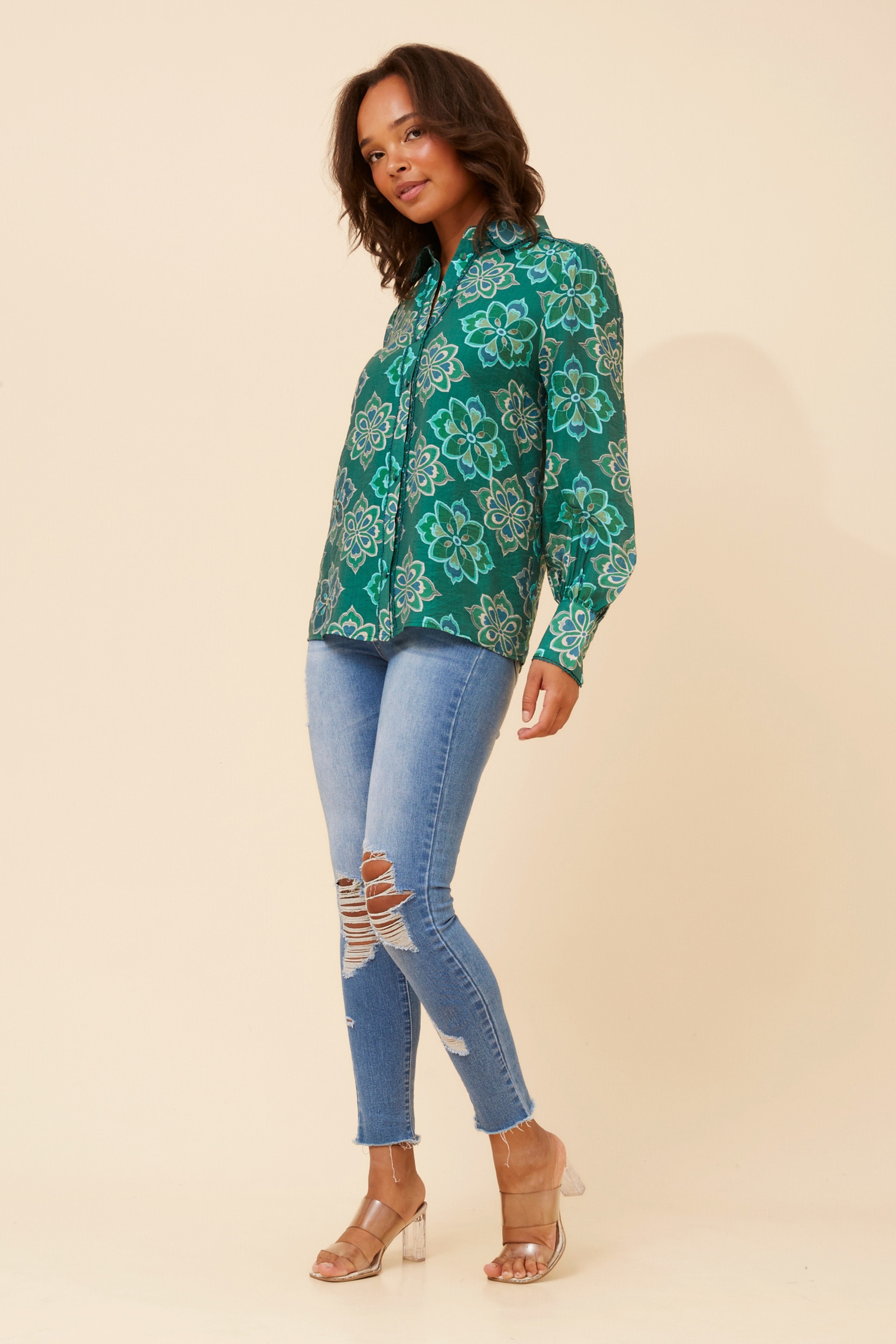 ASILIA TILE PRINT SHIRT