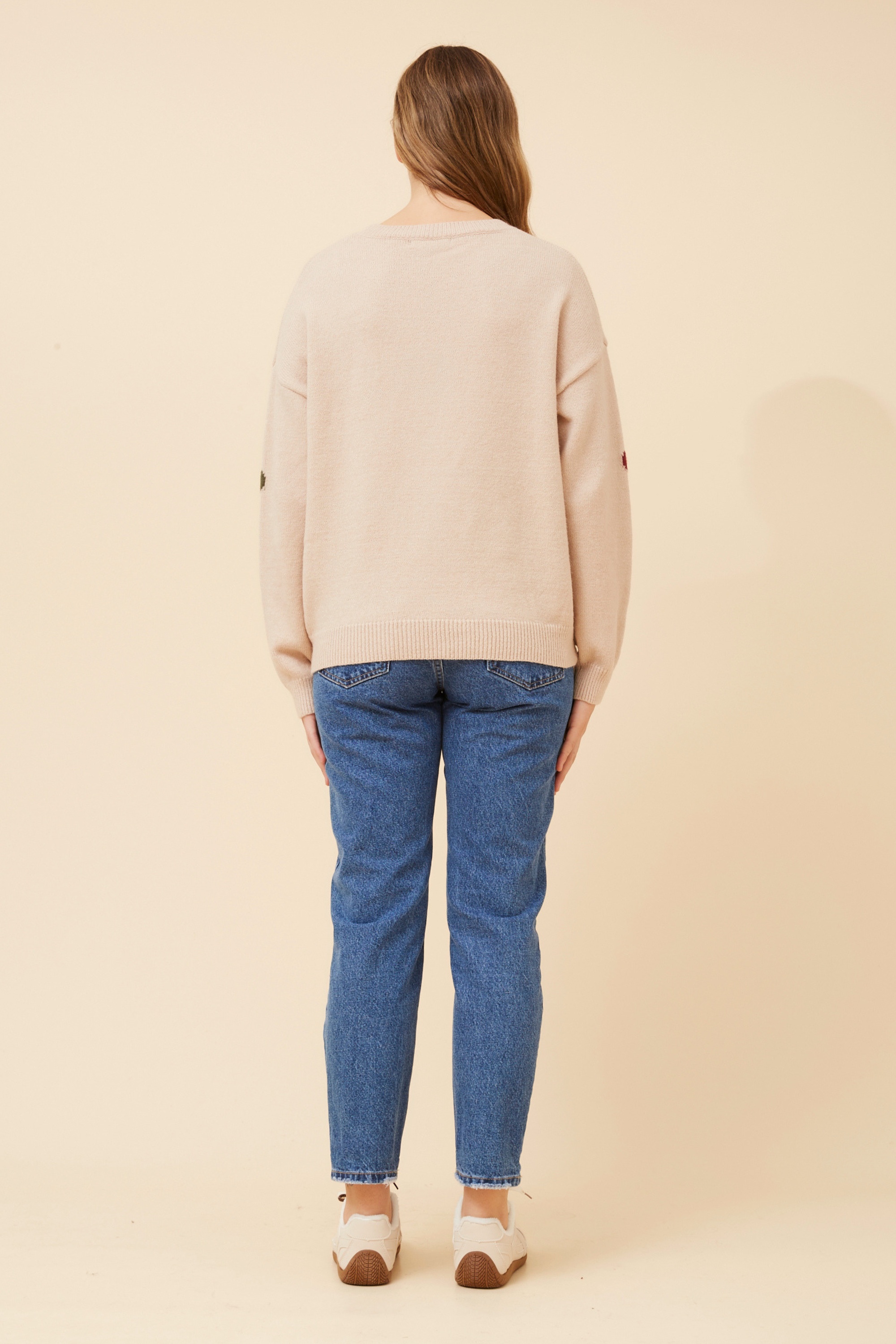 ASTER FLORAL KNIT PULLOVER
