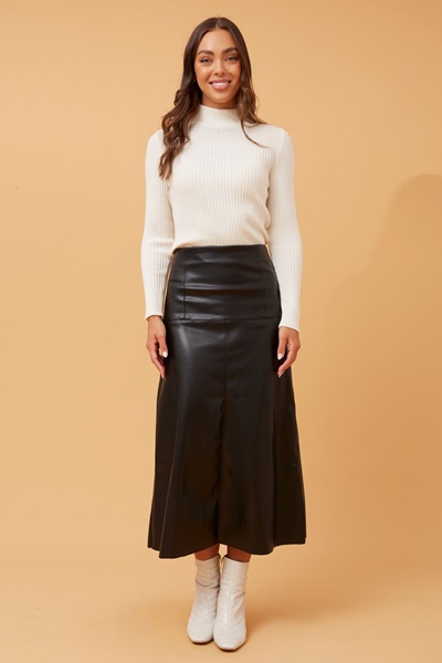 AUBREE LEATHER SKIRT