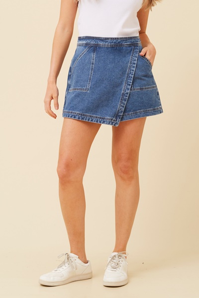 AUBRIELLE DENIM SKORT