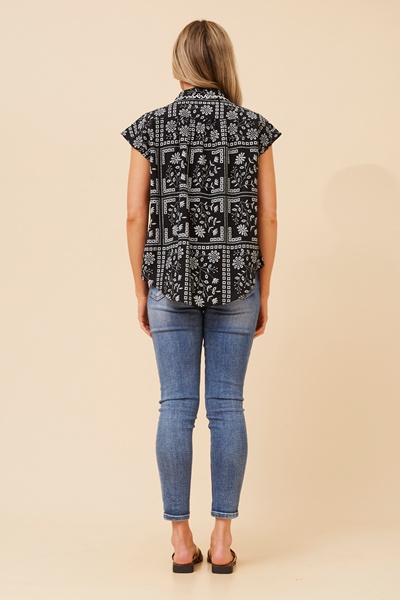 AUDEN PATCHWORK PRINT SHIRT