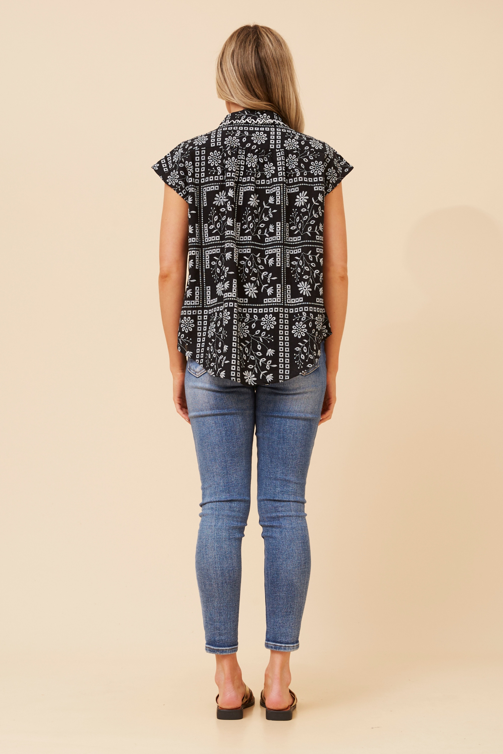 AUDEN PATCHWORK PRINT SHIRT