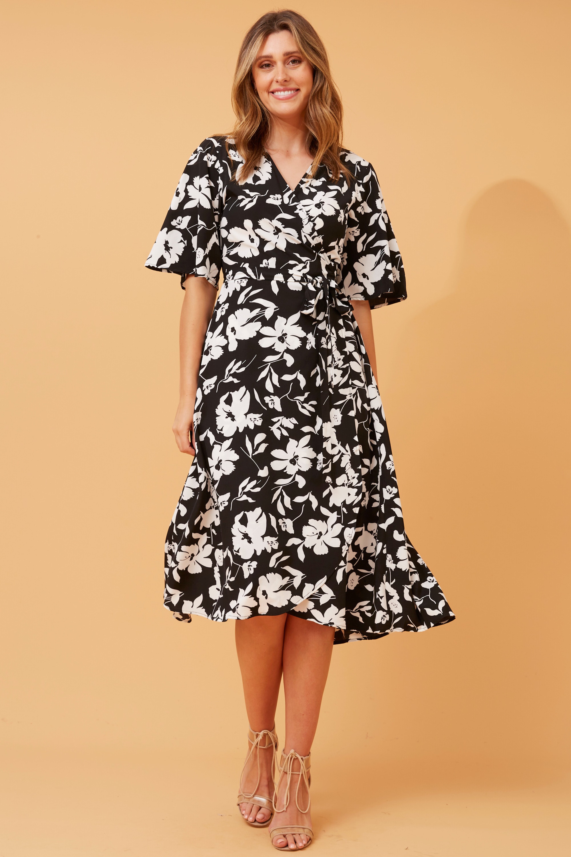 Avalon floral midi wrap dress & Buy Online & Femme Connection
