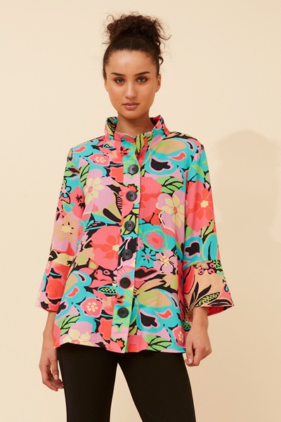 AVELYN FLORAL JACKET